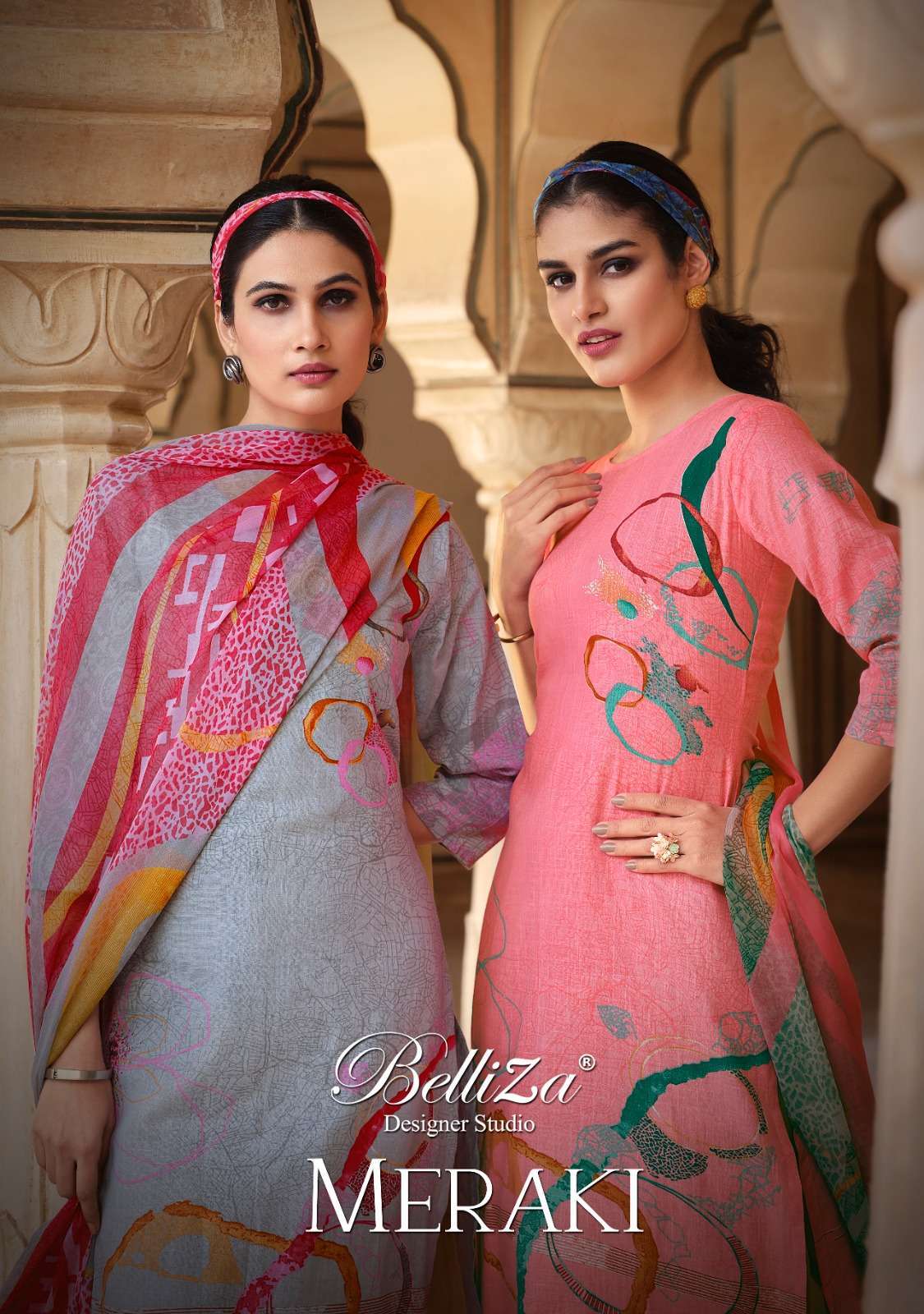 belliza meraki series 762001-762010 pure linen cotton suit 