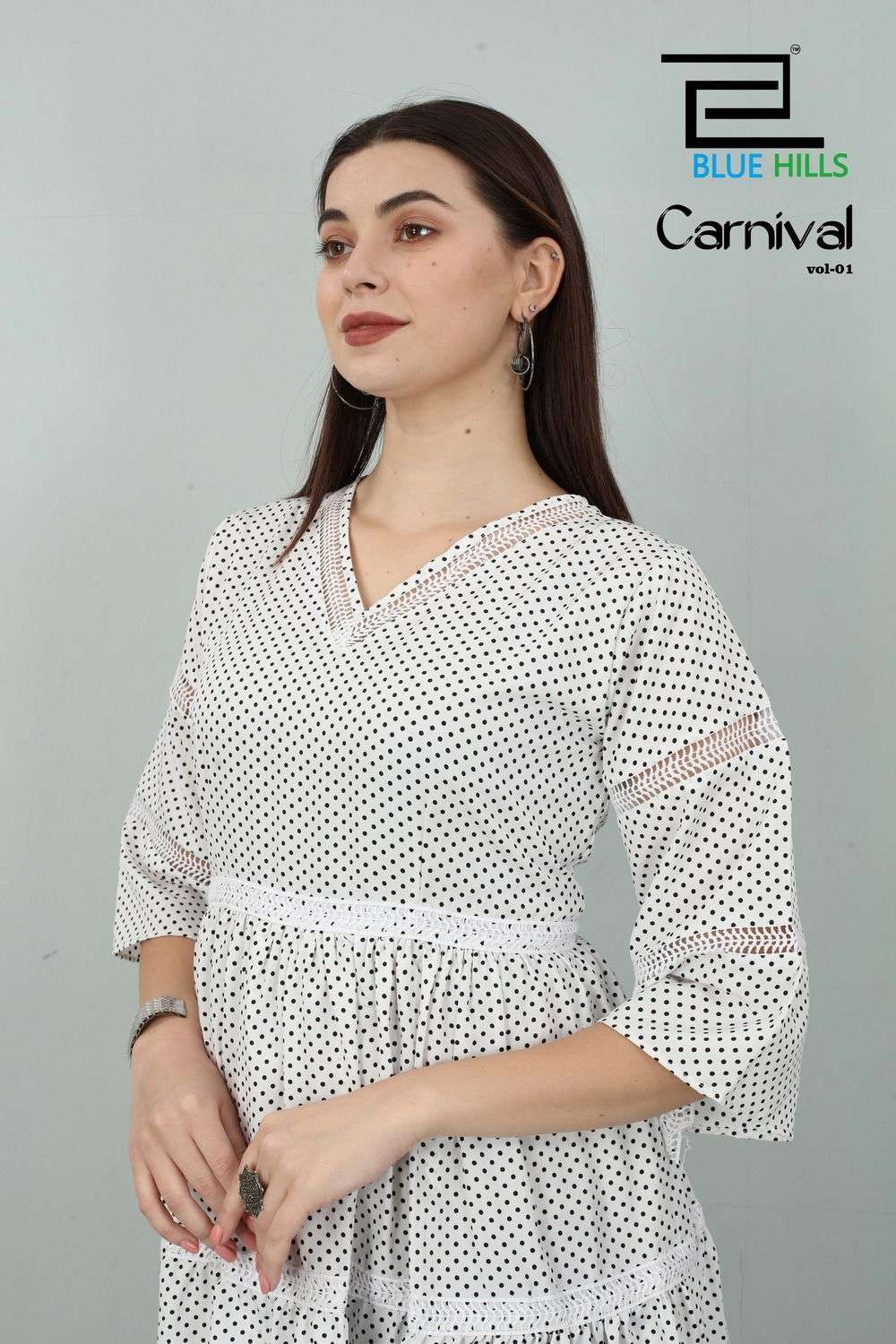 blue hills carnival vol 1 series 101 BSY Polyester kurti