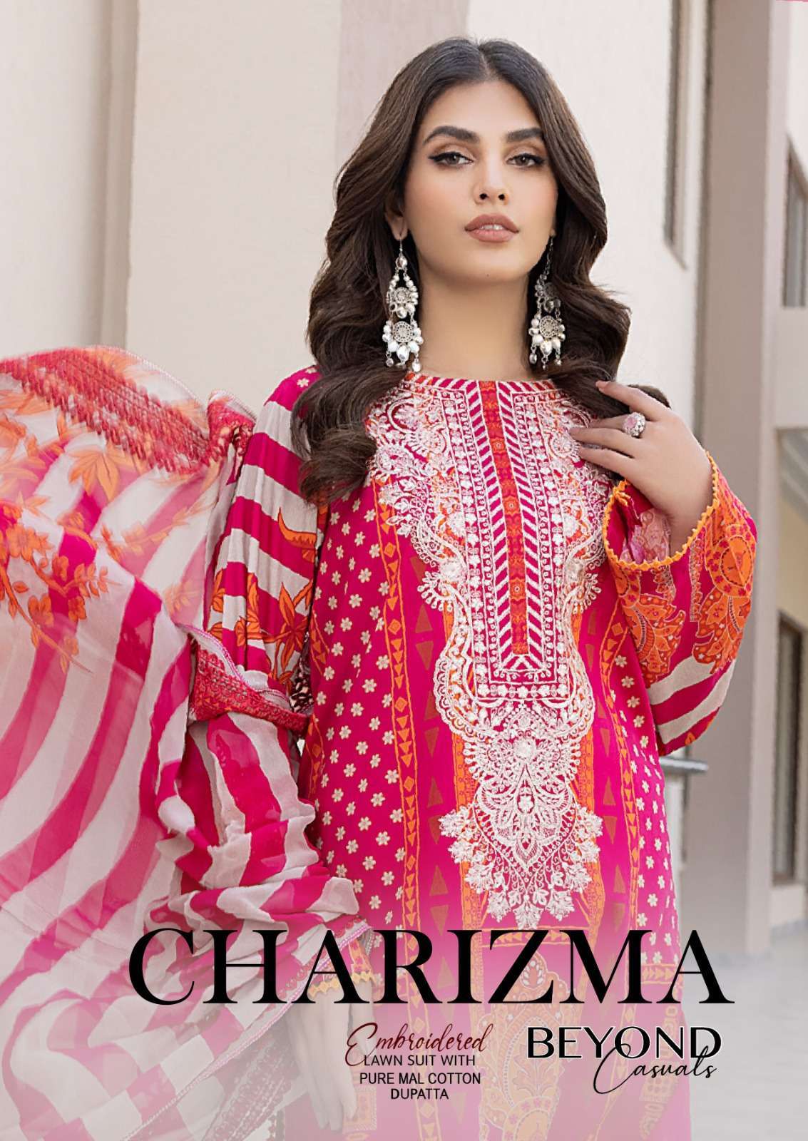 charizma beyond casuals series 1111-1114 pure lawn cotton suit
