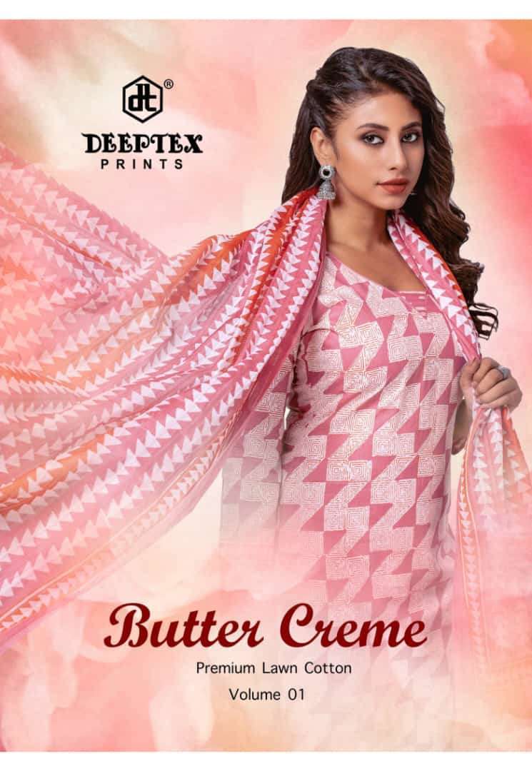 deeptex butter creame vol 1 series 1001-1010 pure cotton suit 