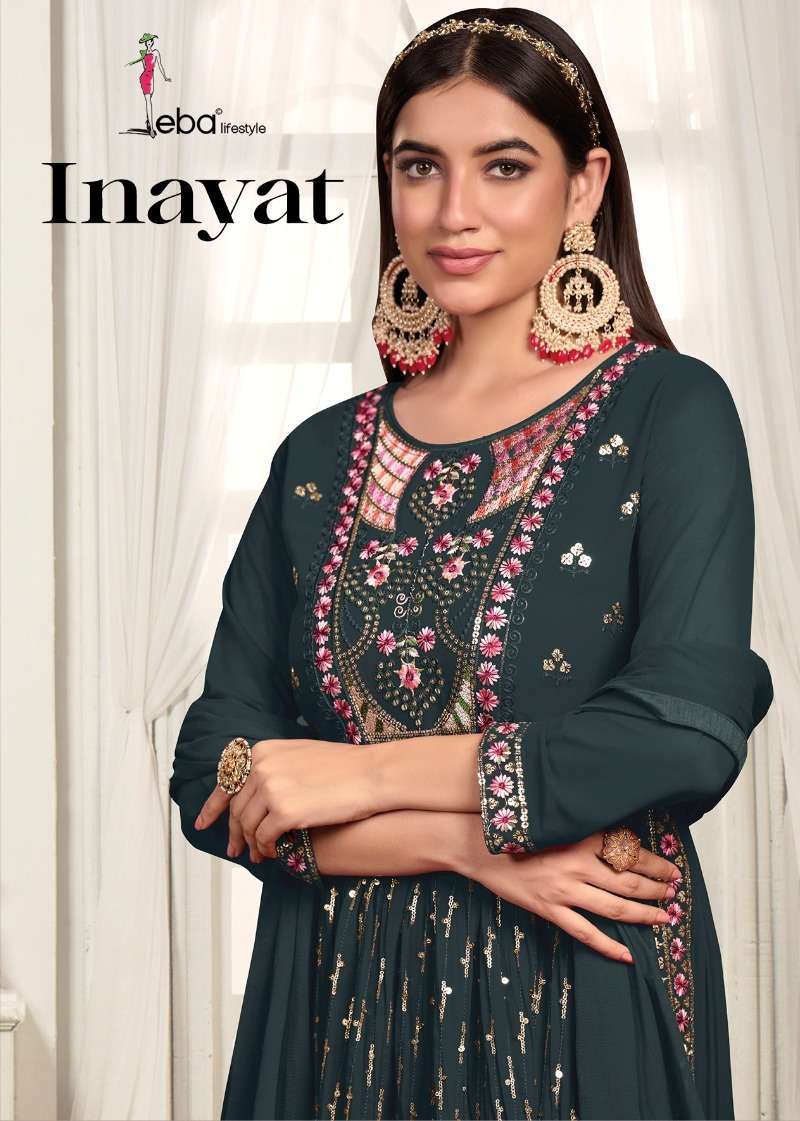 eba lifestyle inayat series 1543-1546 Blooming Georgette suit