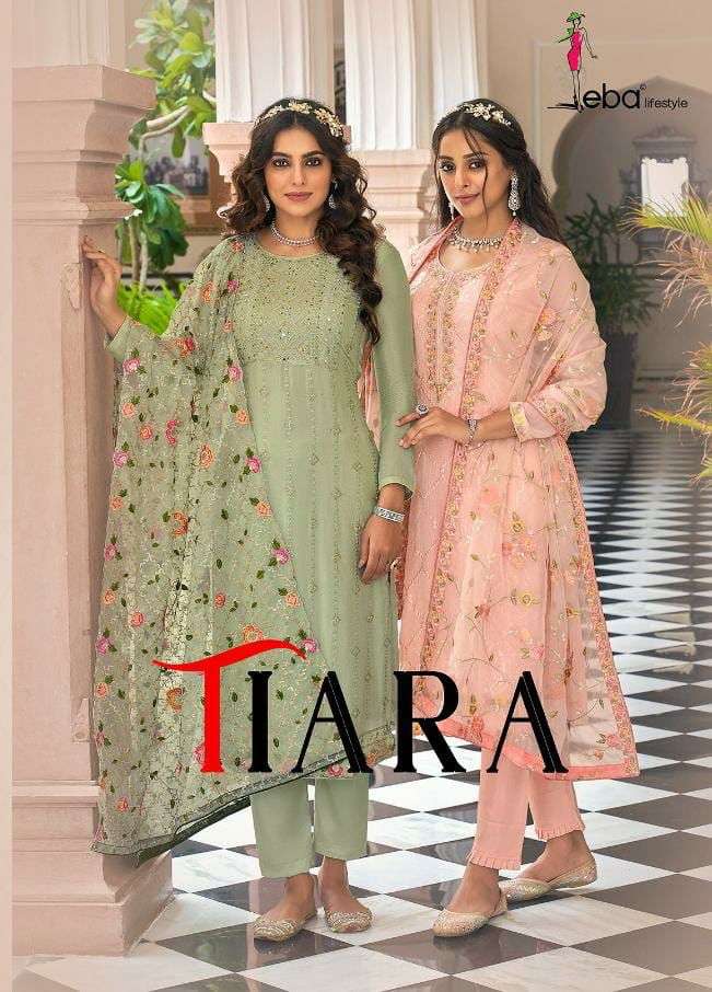 eba tiara designer faux georgette suit 