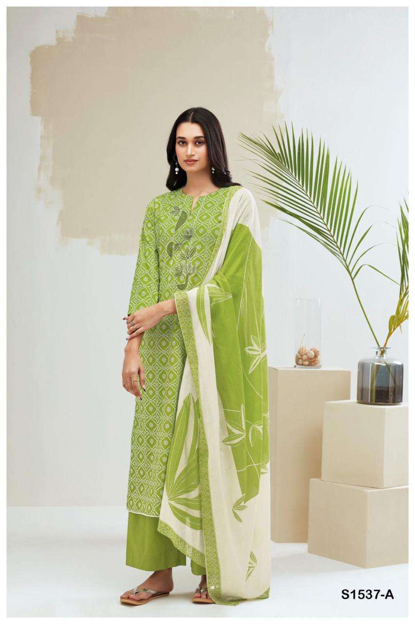 ganga vamika 1537 premium cotton printed suit 