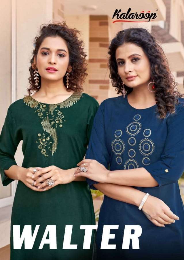 kalaroop walter series 13688-13693 Fancy Reyon kurti