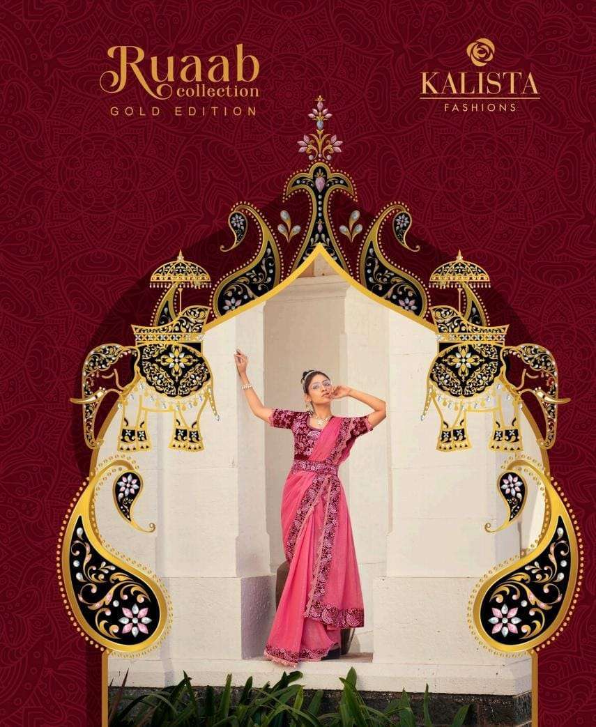 kalista fashion ruaab series 22501-22506 fancy saree