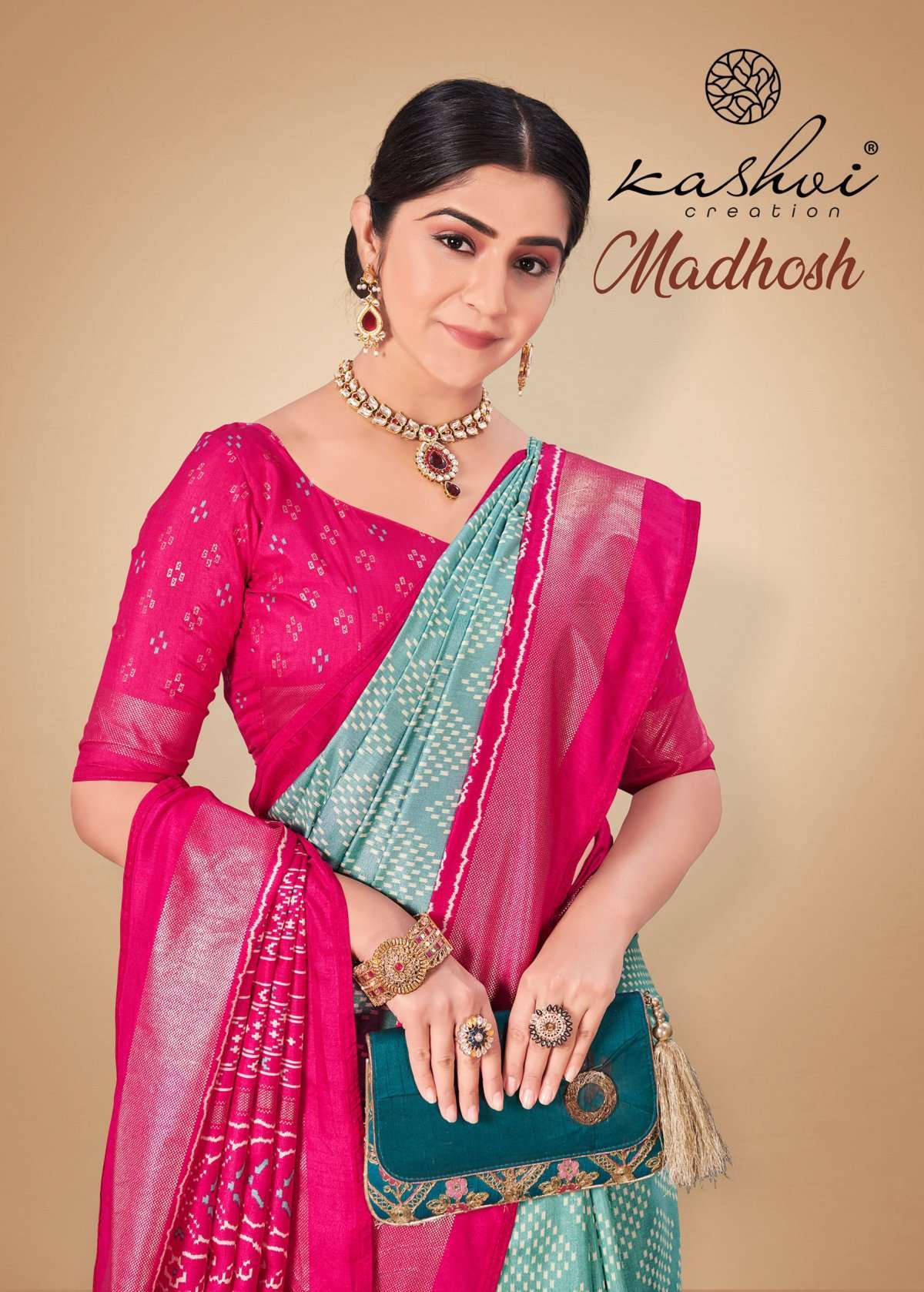 kashvi madhosh series 1001-1008 dola silk saree 