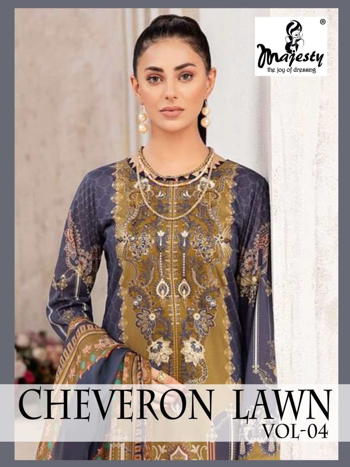  majesty cheveron lawn vol 4 series 4001-4006 pure cotton suit 