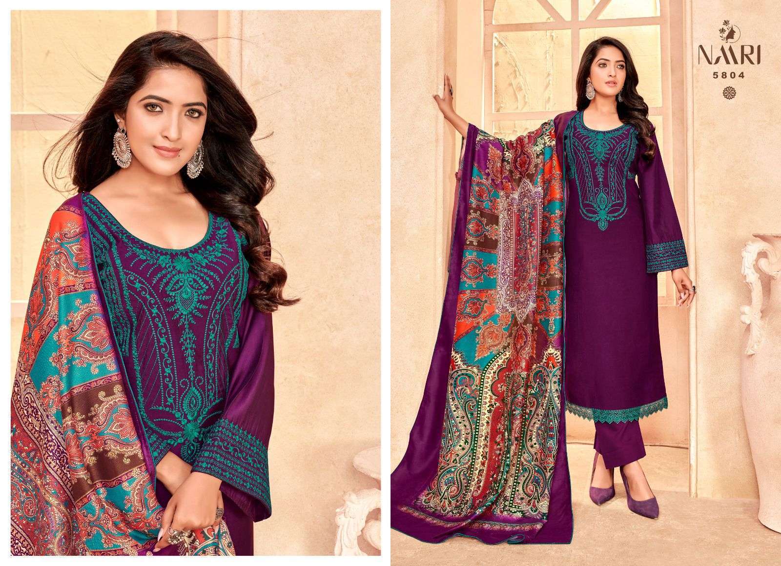 naari jalsa series 5801-5804 Pure silk suit