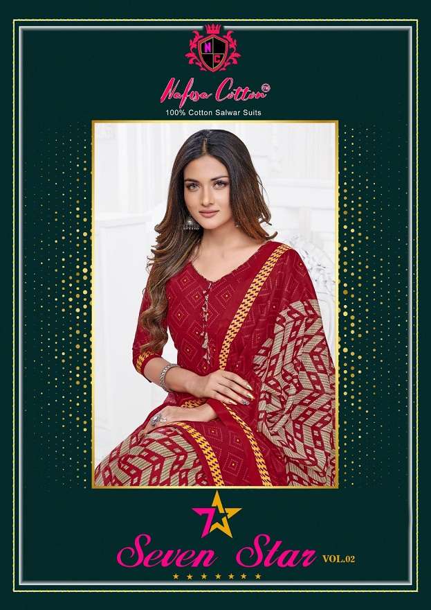 Nafisa Seven Star Vol-2 series 2001-2010 Indo Cotton suit