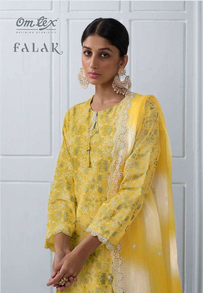 omtex falak series 1591 lawn cotton embroidery suit 