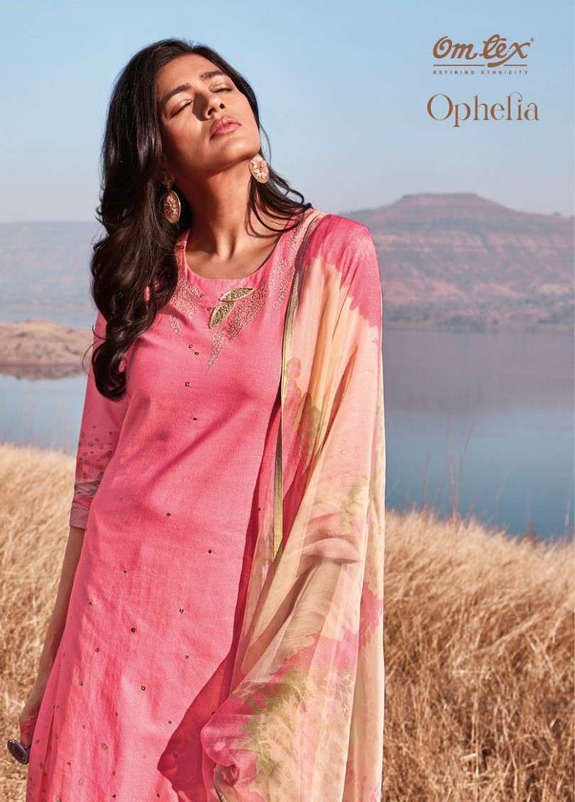 omtex ophellia series 1651 lawn cotton suit 