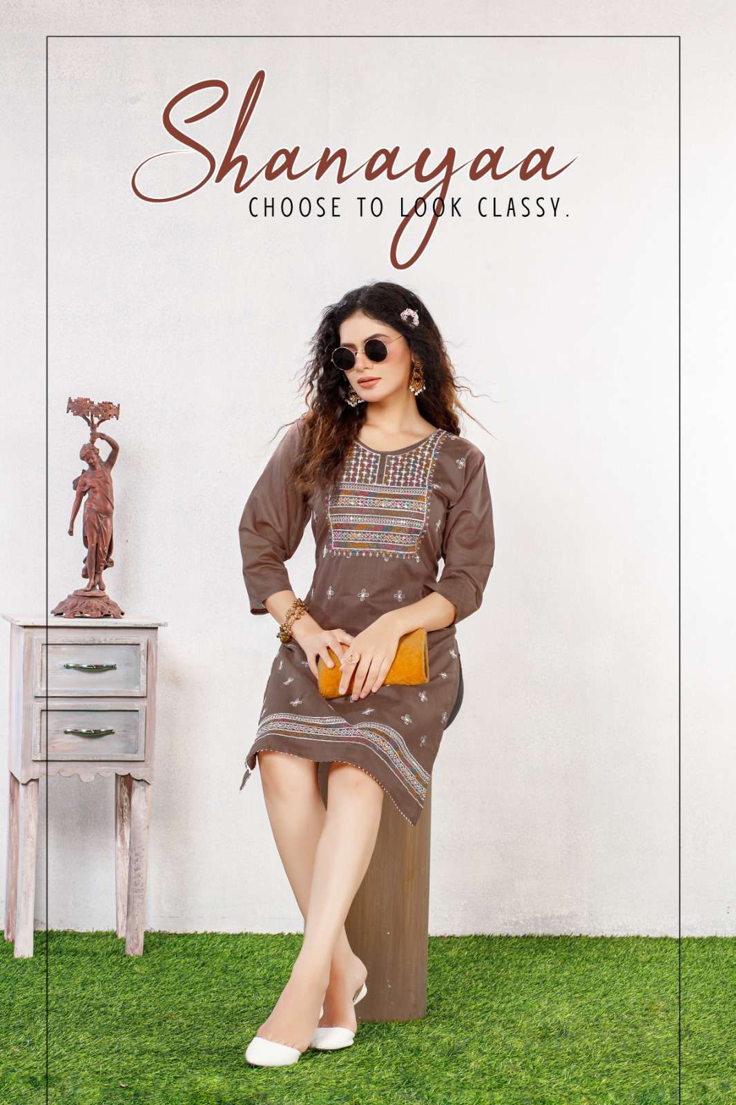 p r clothing shanayaa series 101-108 Heavy Chanderi silk kurti