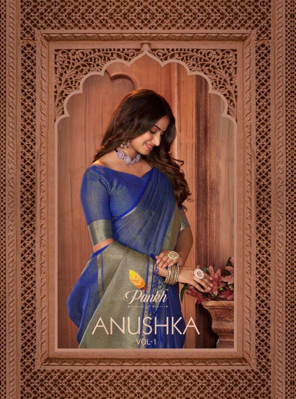 pankh anushka vol 1 designer soft tissue linen saree 