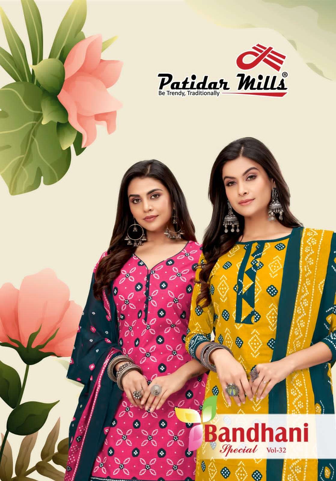 Patidar Bandhani Special vol-32 series 3201-3210 Pure Cotton suit