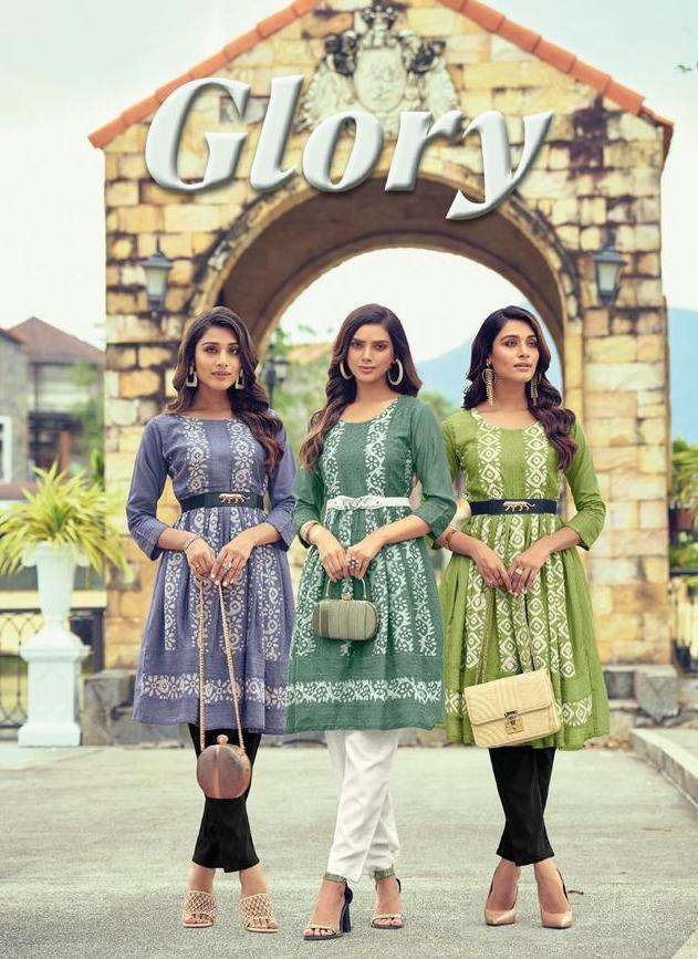 poonam glory series 10001-10008 Pure soft viscose kurti