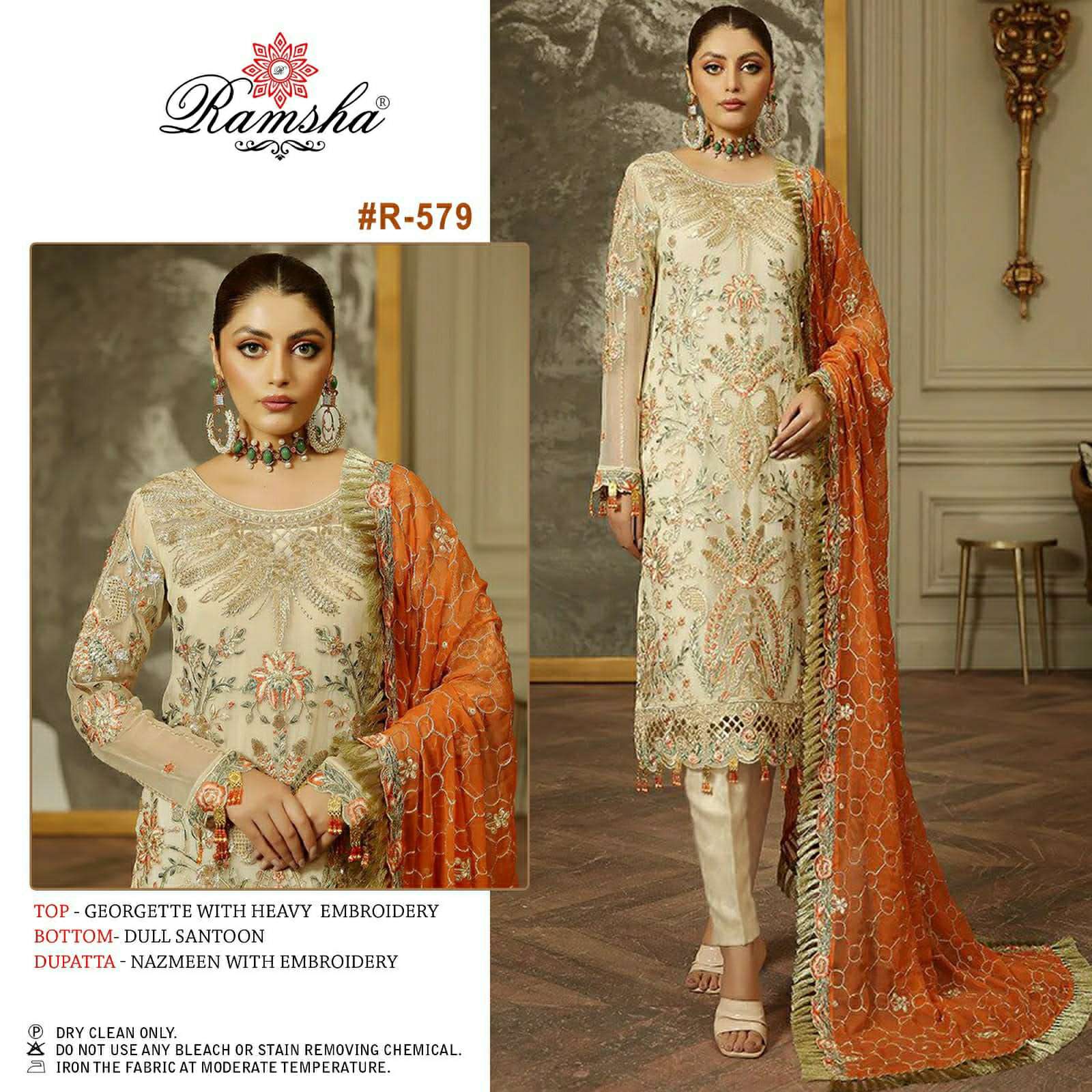 ramsha R-579 designer georgette suit 