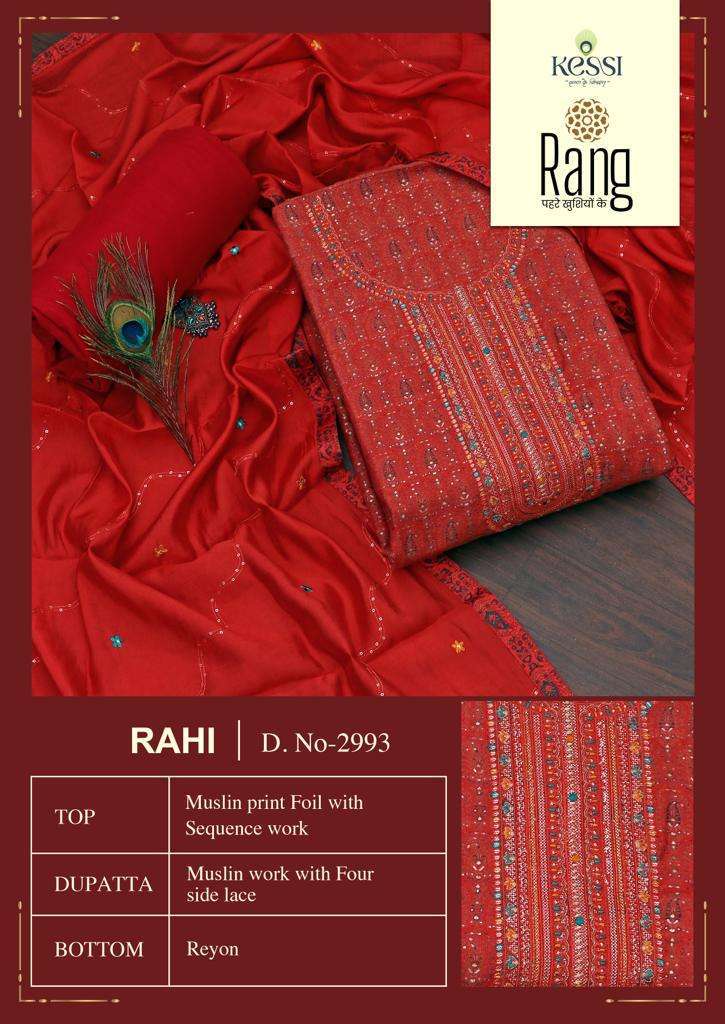 rang rahi series 2991-2994 muslin print work suit 