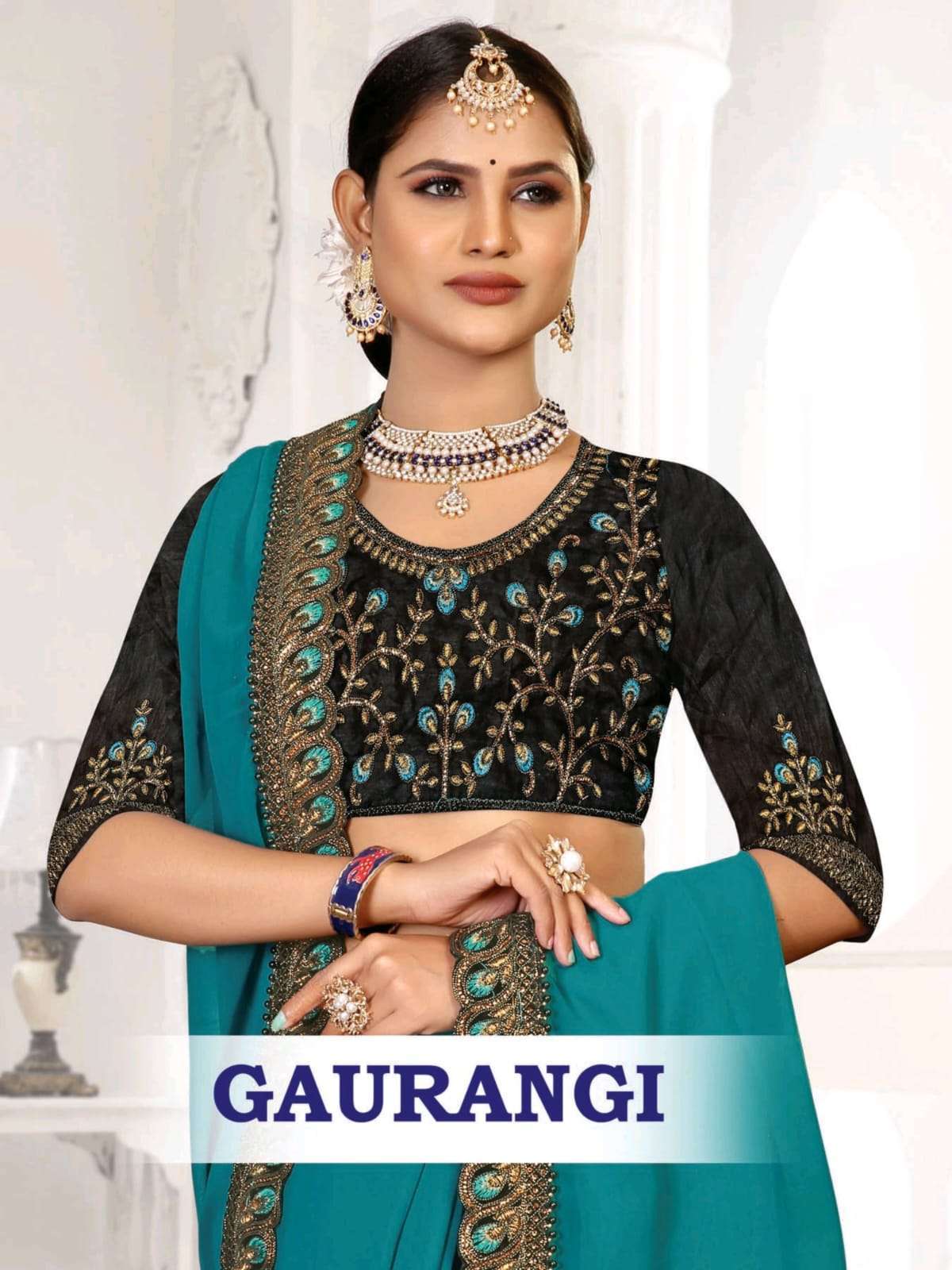 ranjna gaurangi 60 gm georgette saree 