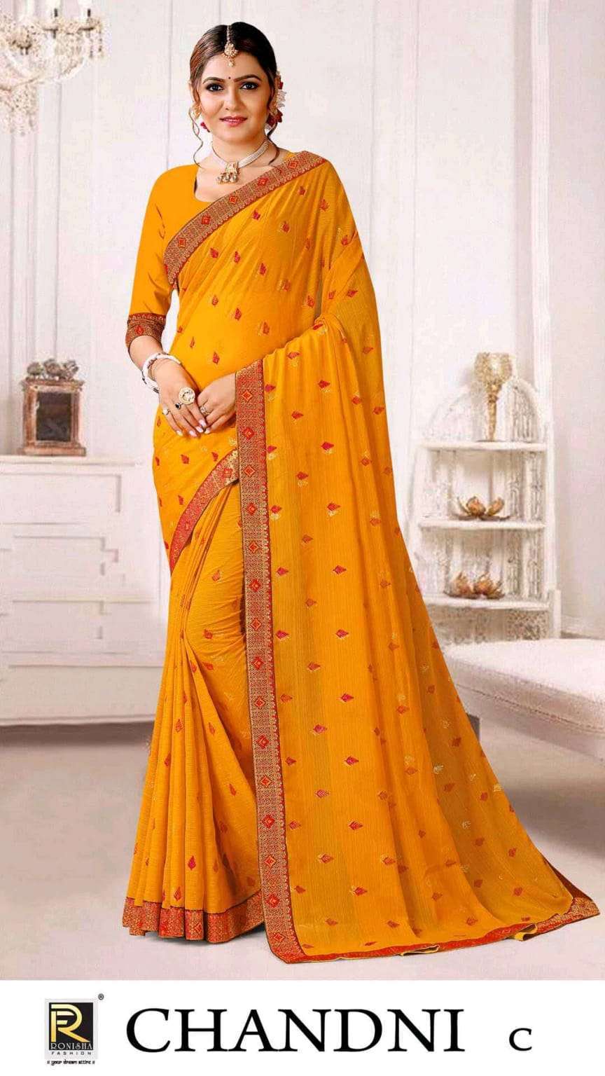 ranjna saree Chandani zomato embroidery saree