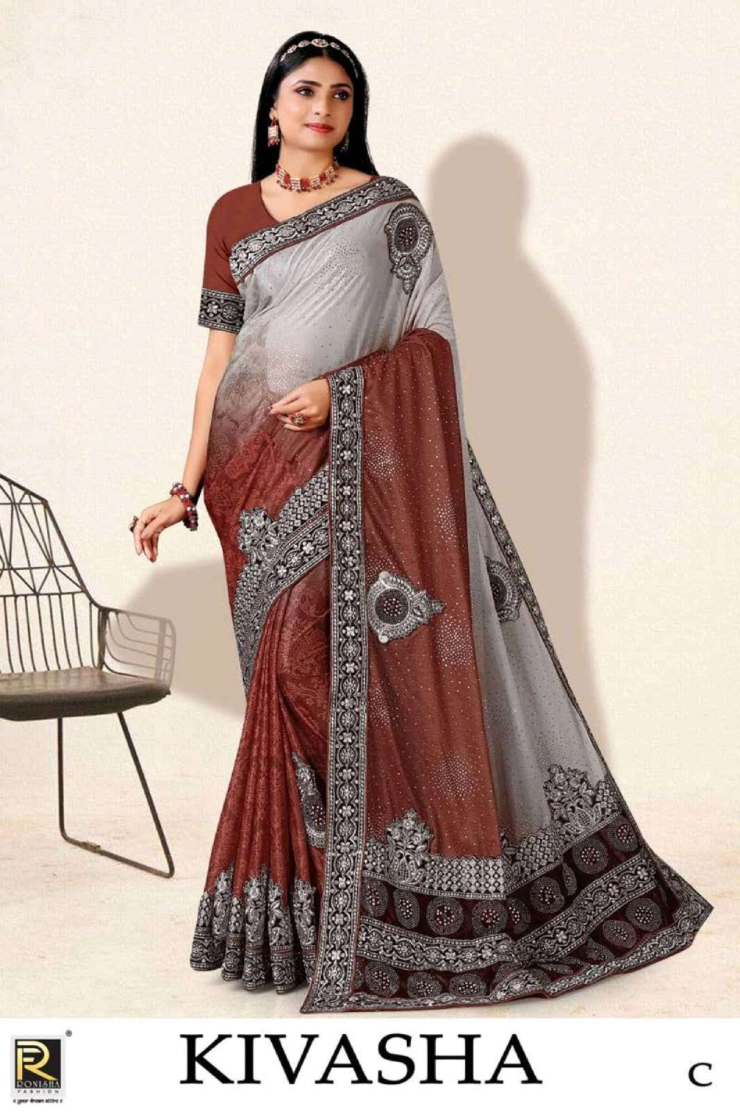 ranjna saree Kivasha imported lycra saree