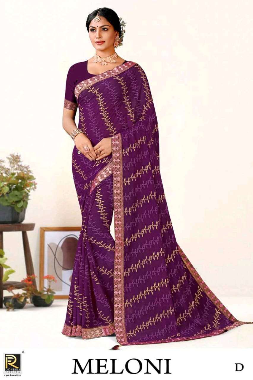 ranjna saree Meloni zomato embroidery saree