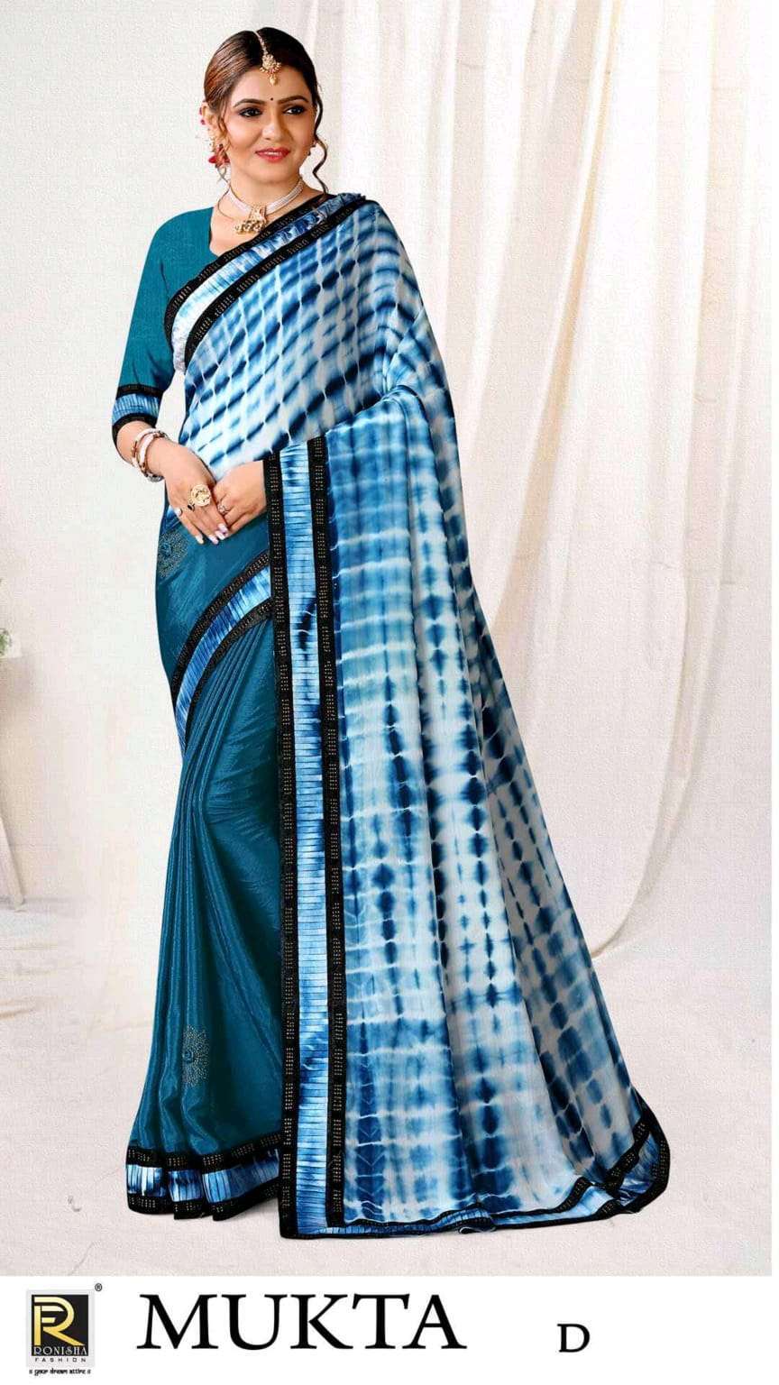 ranjna saree Mukta chinon saree