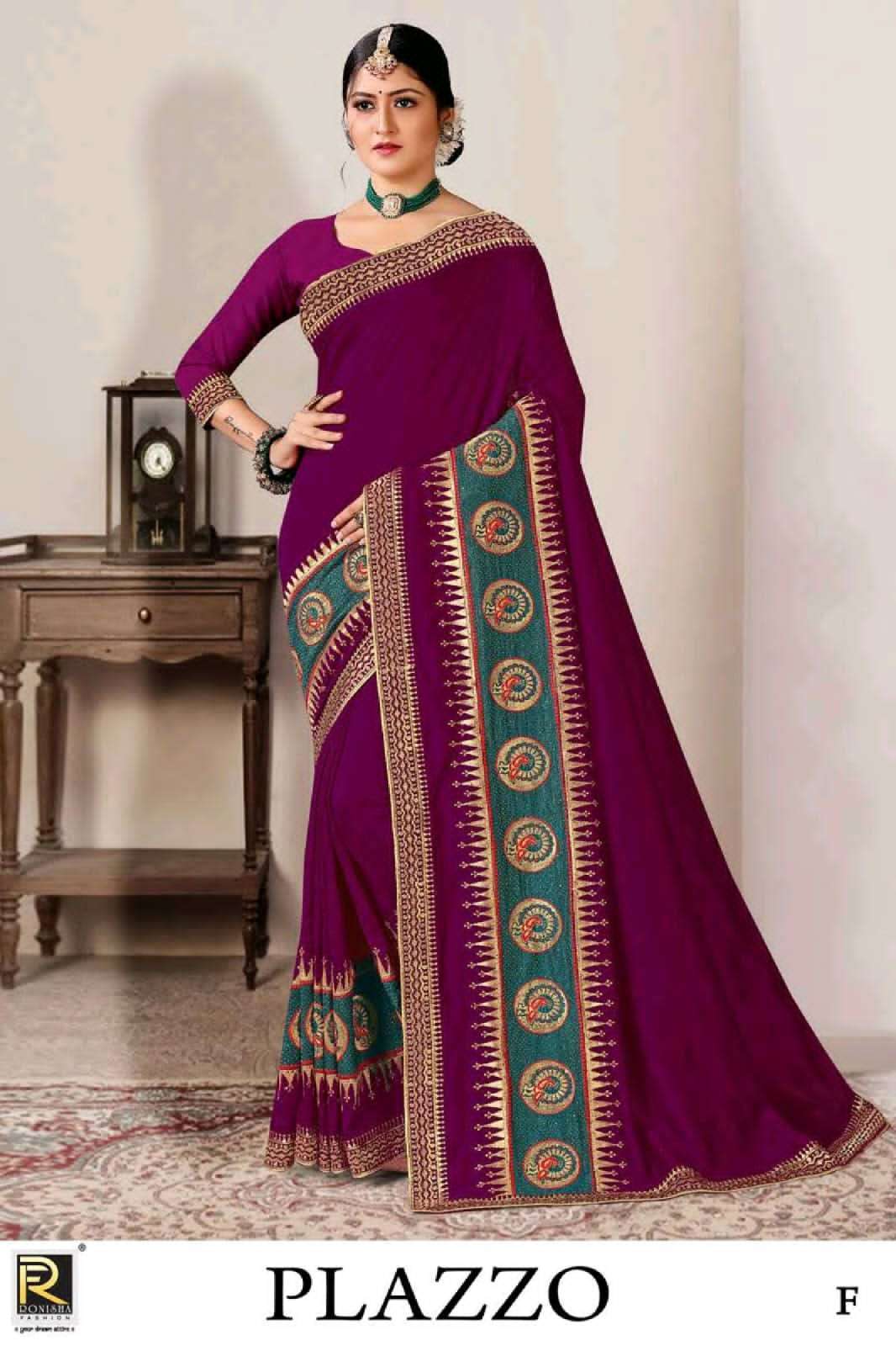 ranjna saree plazzo vichitra silk saree