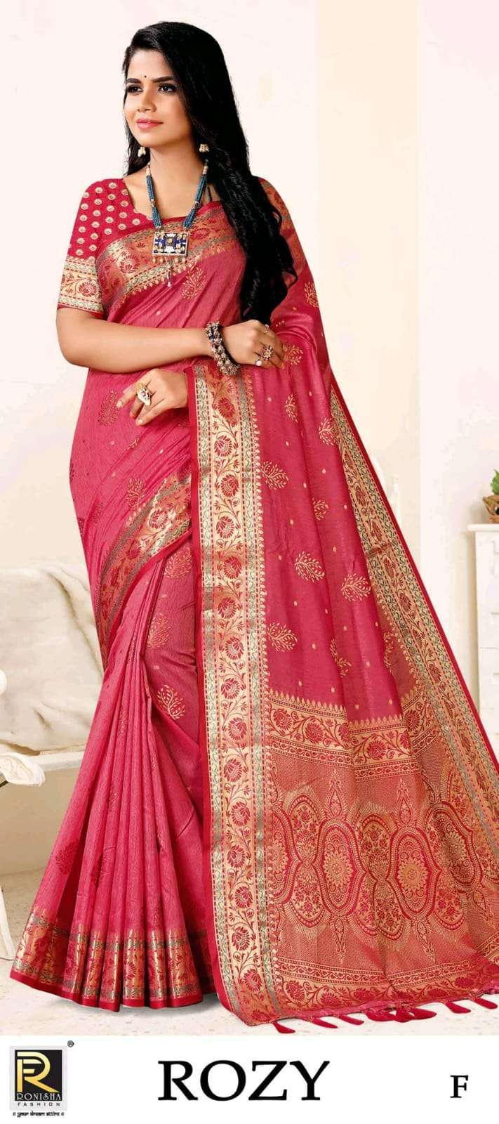 ranjna saree Rozy banarasi silk saree