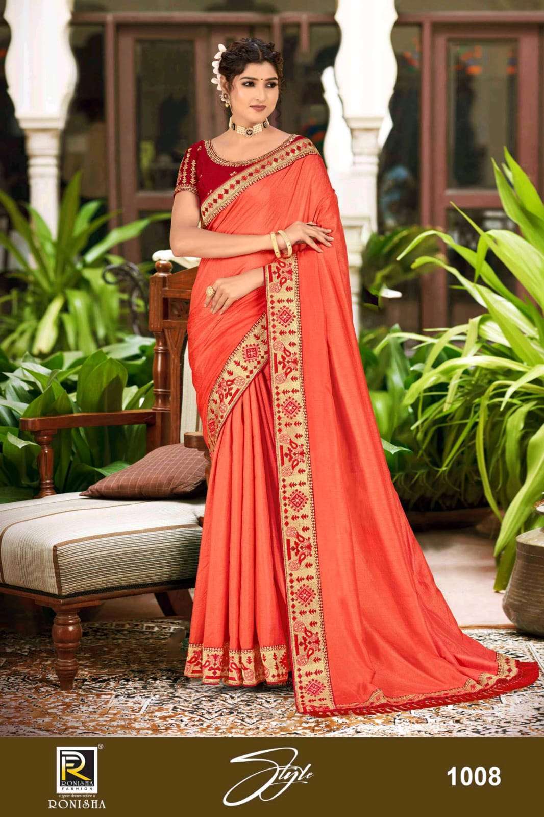 ranjna saree Style series 1001-1008 art silk saree