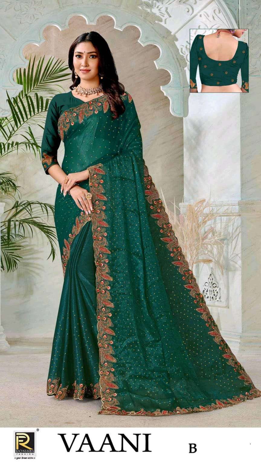 ranjna saree Vaani sitara chiffon saree