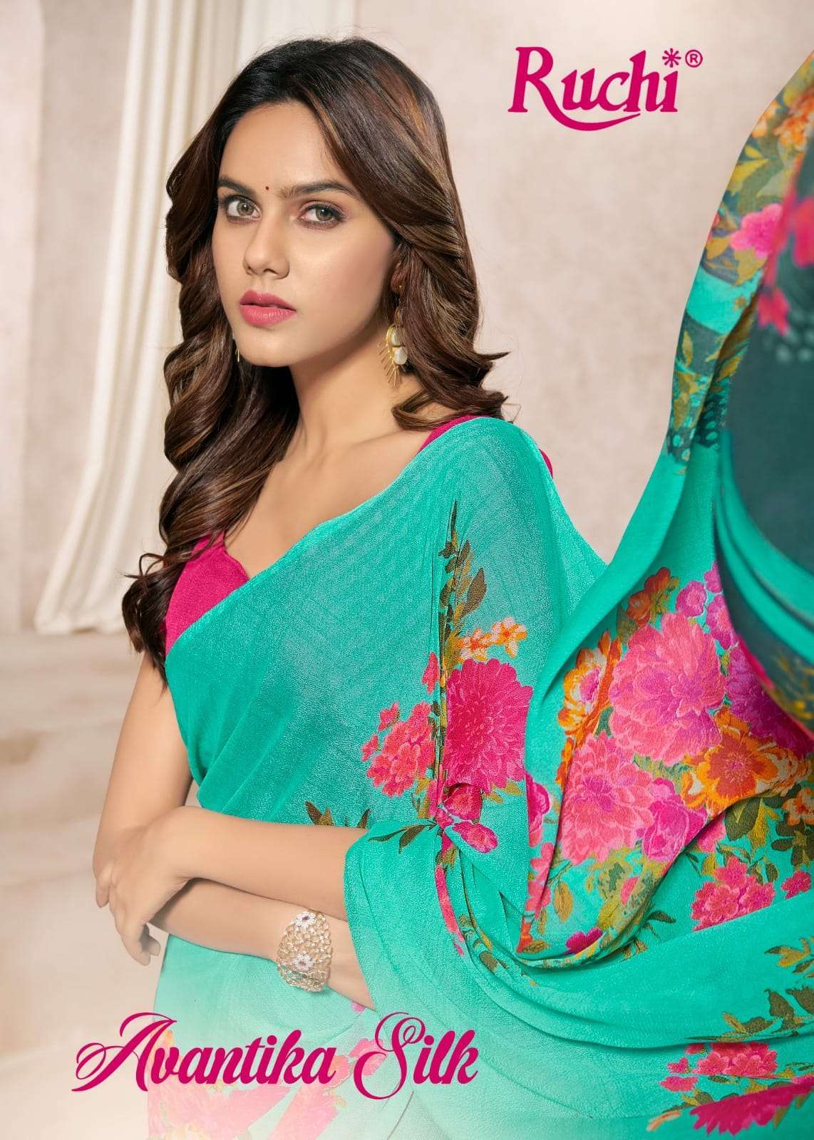 ruchi avantika silk vol 2 series 22001-22006 Silk Georgette saree