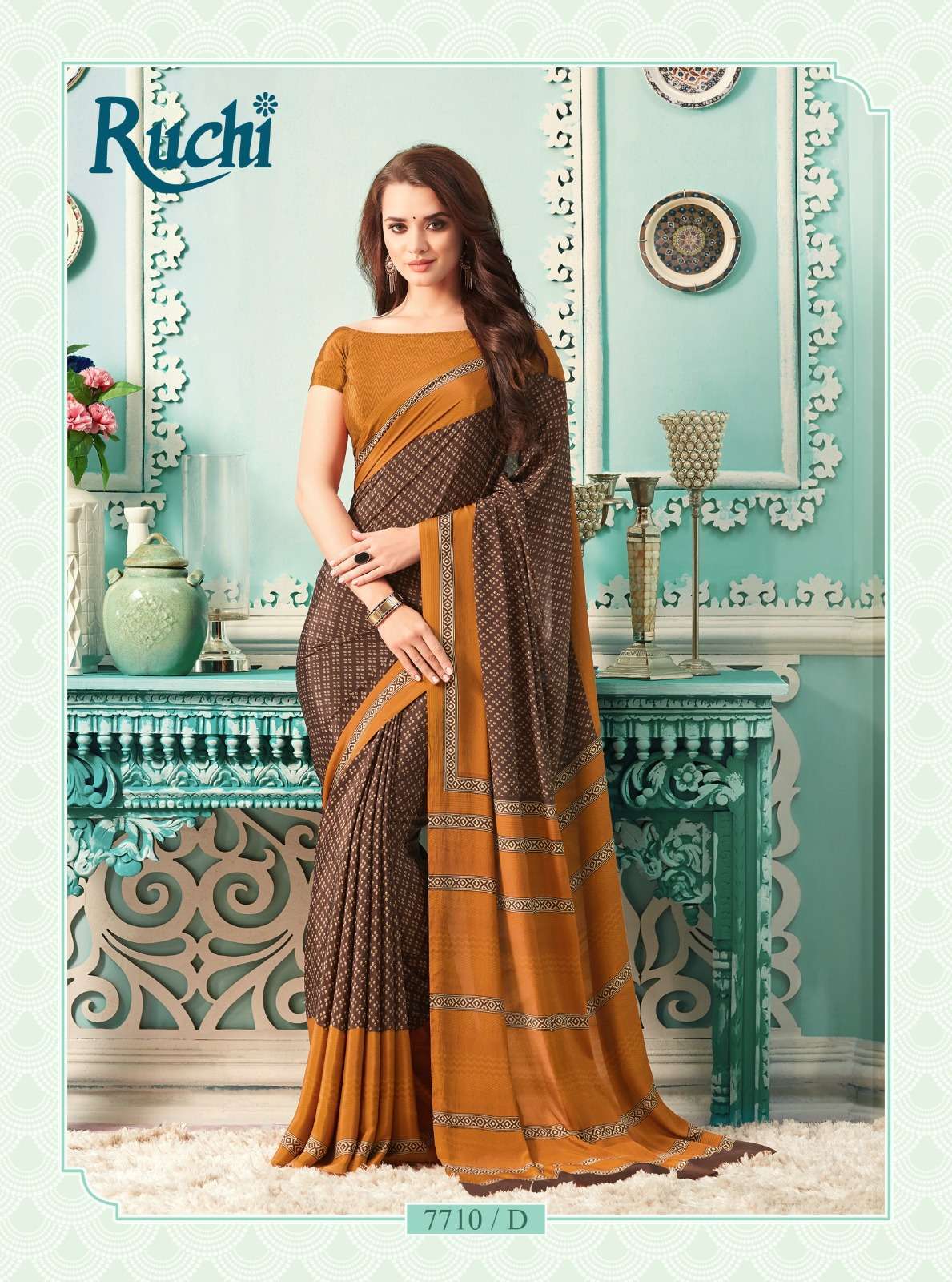 ruchi vivanta silk hit 9 silk crape saree