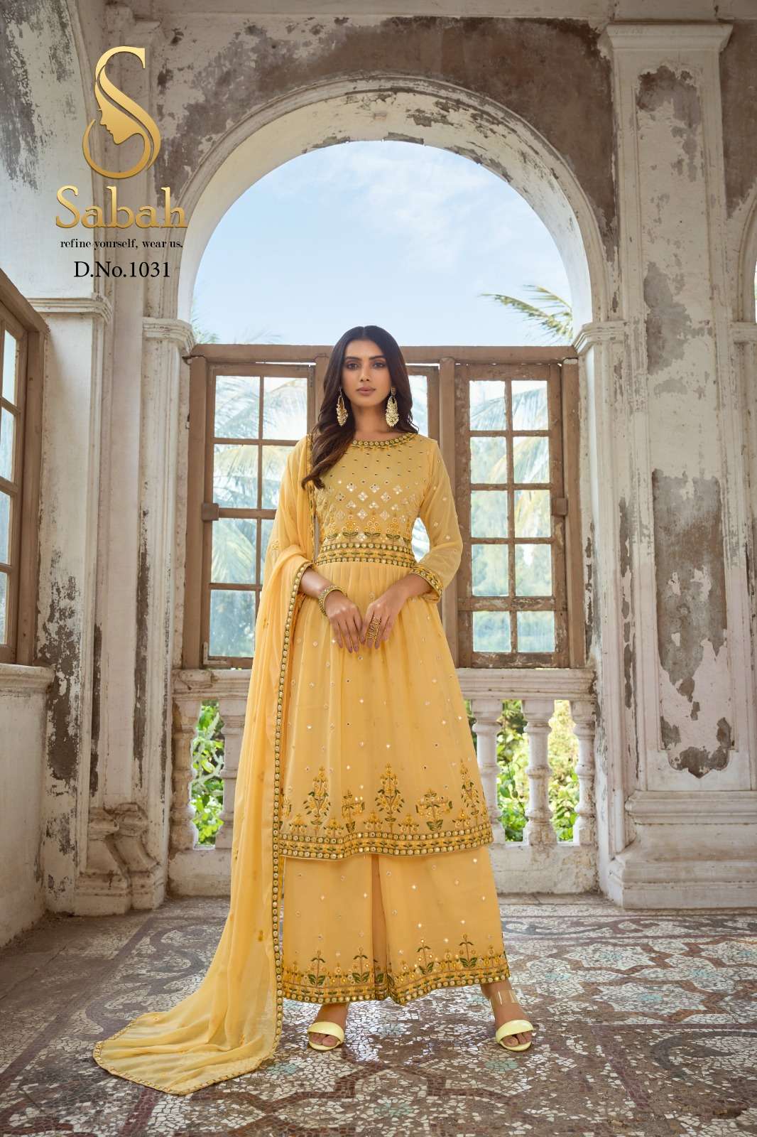 sabah zareen designer heavy faux georgette suit 