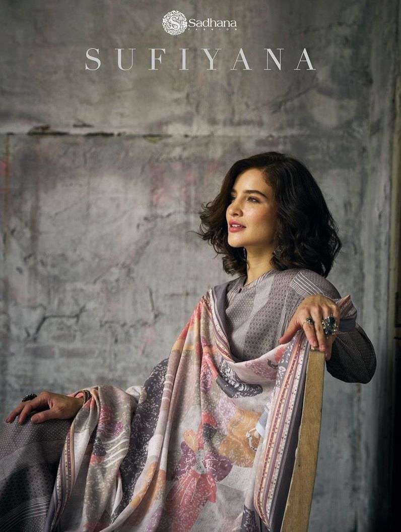 sadhana sufiyana series 2176-2185 pure jam silk suit 