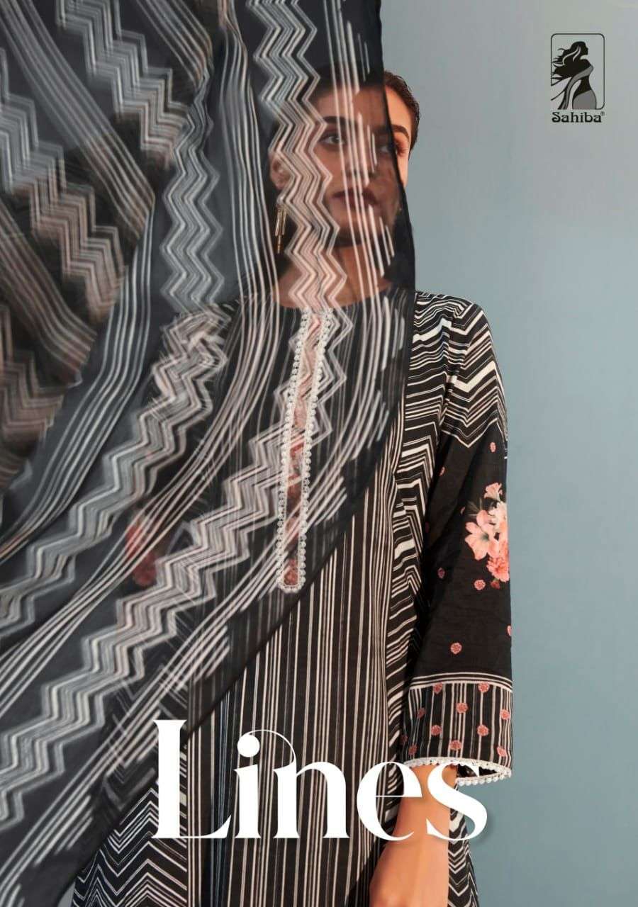 sahiba lines pure cotton lawn digital print suit 