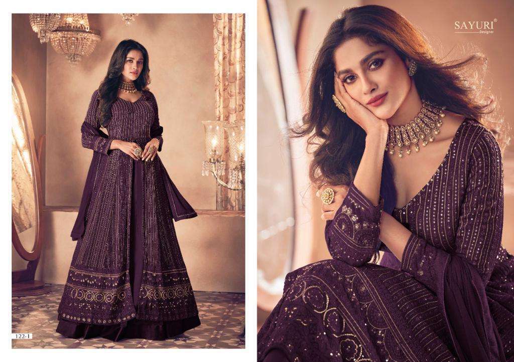 sayuri noor gold classic series 122 real georgette suit 