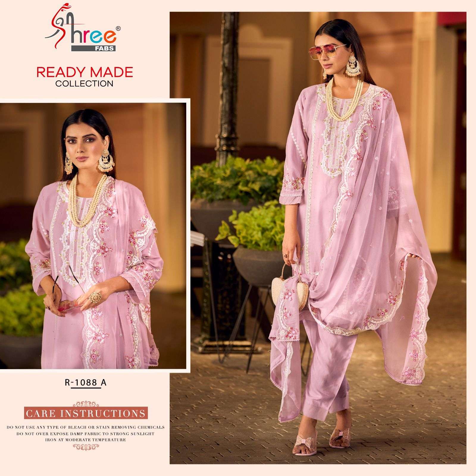 shree fab R-1088 designer organza suit 