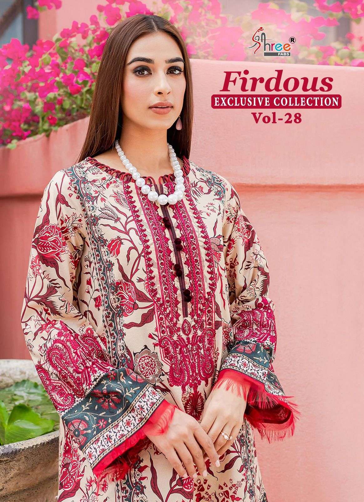 shree fabs firdous exclusive collection vol 28 seires 3036-3043 jam cotton suit