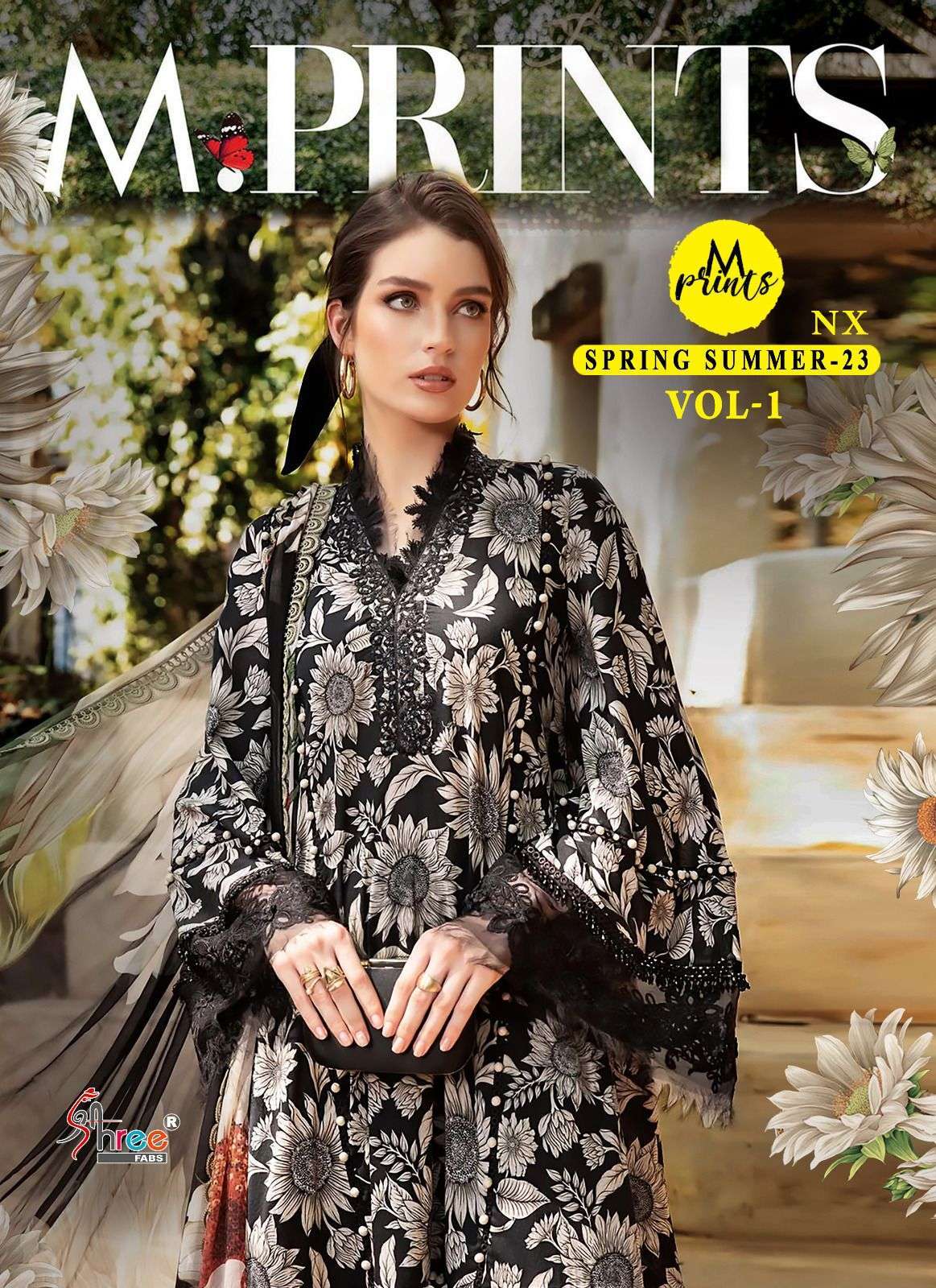 shree fabs m print spring summer 23 vol 1 nx 2576-2579 cotton suit 