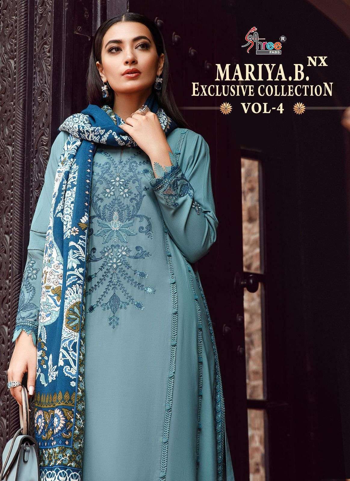 shree fabs maria b exclusive collection vol 4 nx series 2491-2496 pure cotton suit 