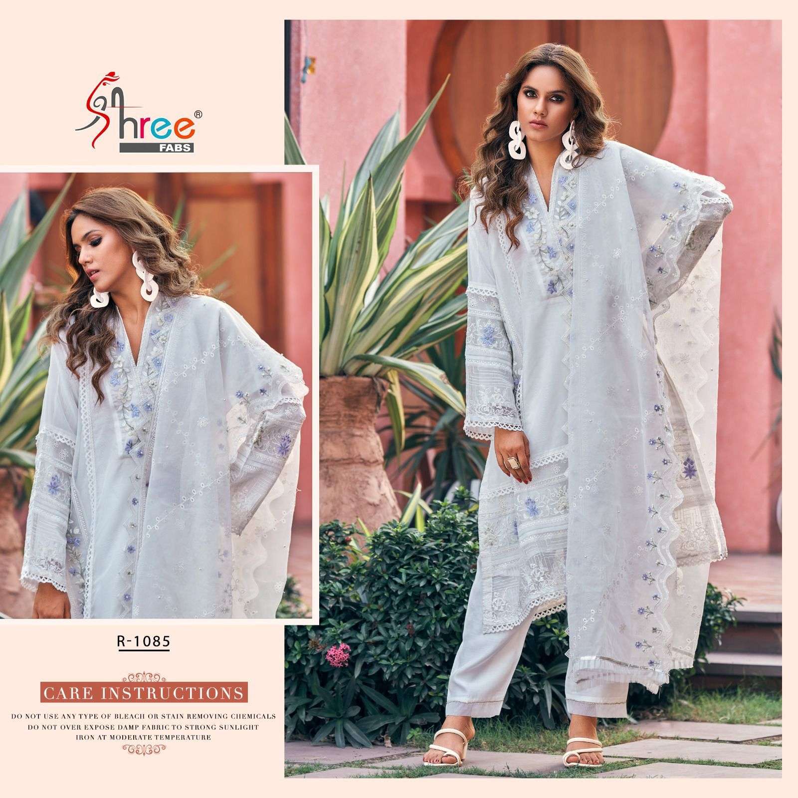 Shree fabs SR-1085 designer organza suit 