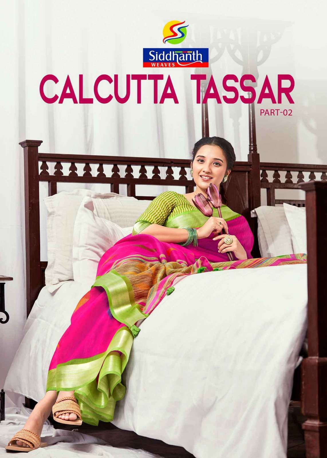 siddanth calcutta tassar part 2 series 33009-33016 cotton saree 