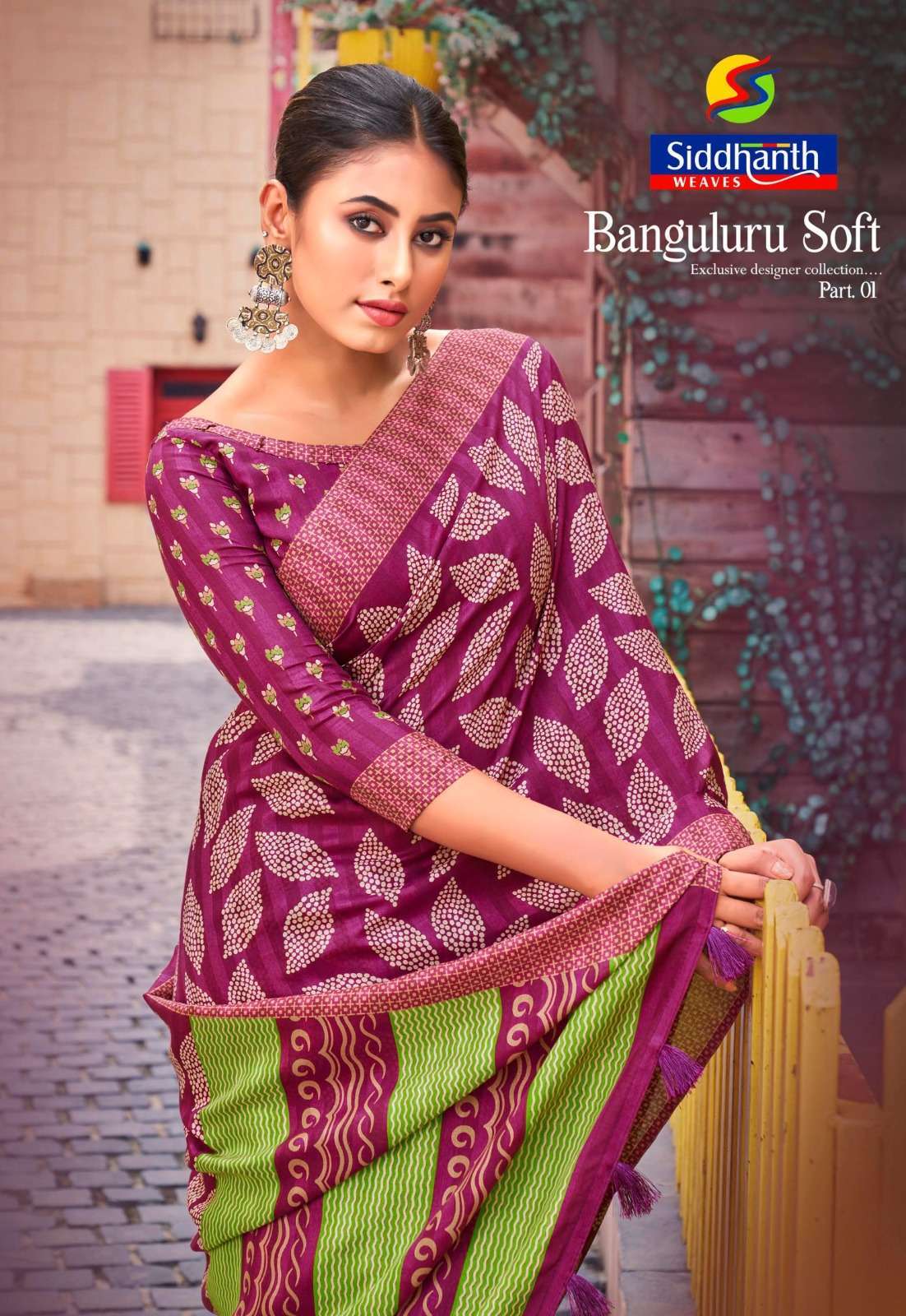 siddhanth weave banguluru soft vol 1 series 48001-48008 cotton saree