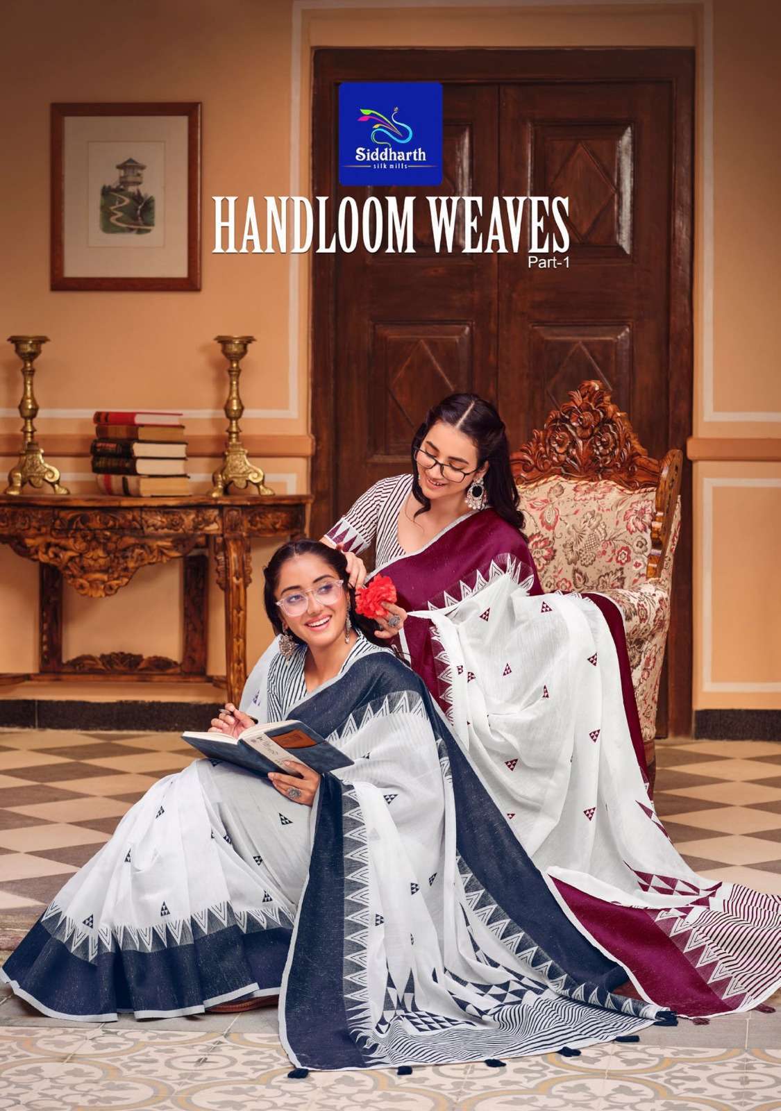 siddharth handloom weaves series 3301-3306 fancy saree