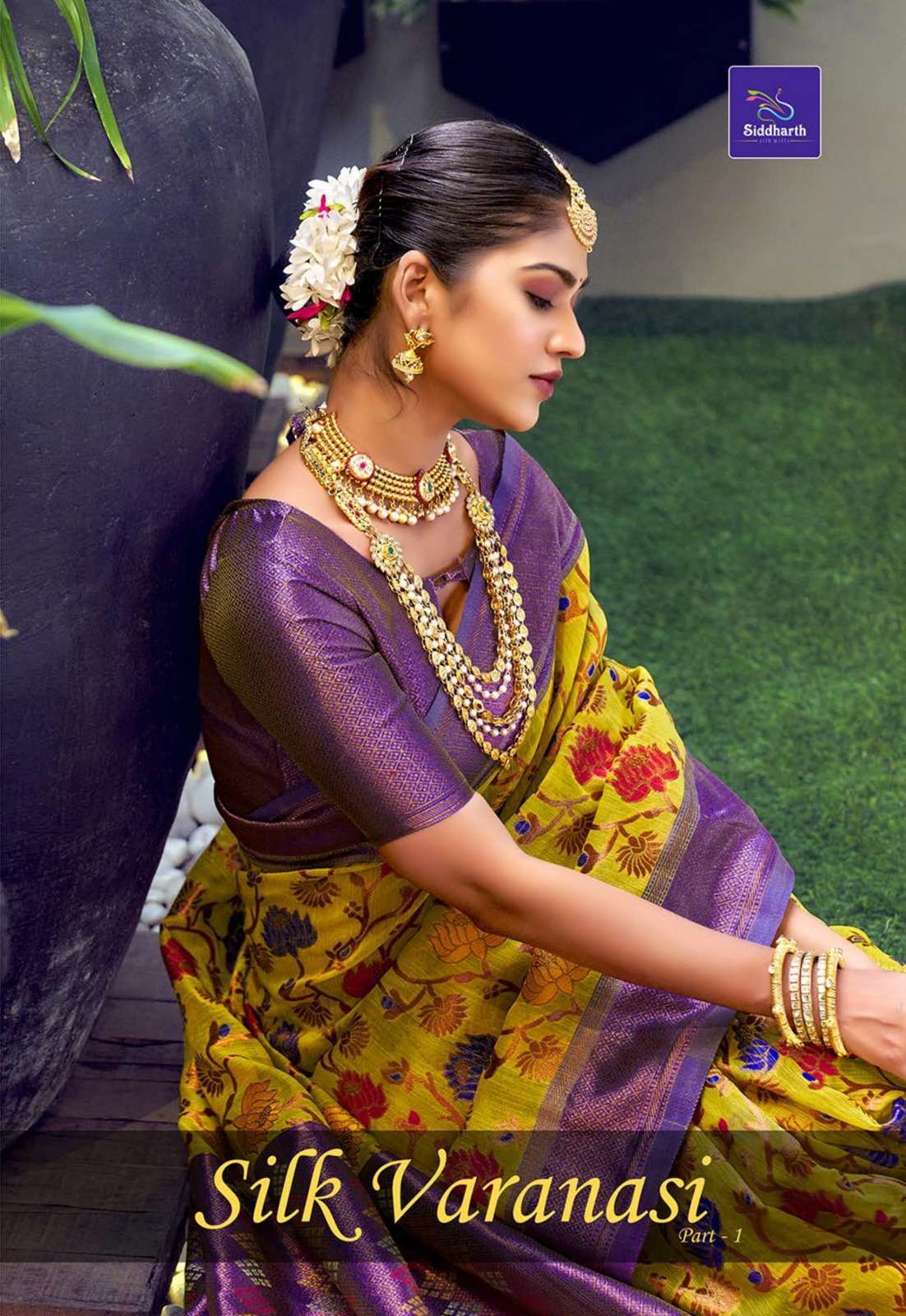 siddharth silk varanasi series 3001-3006 fancy silk saree