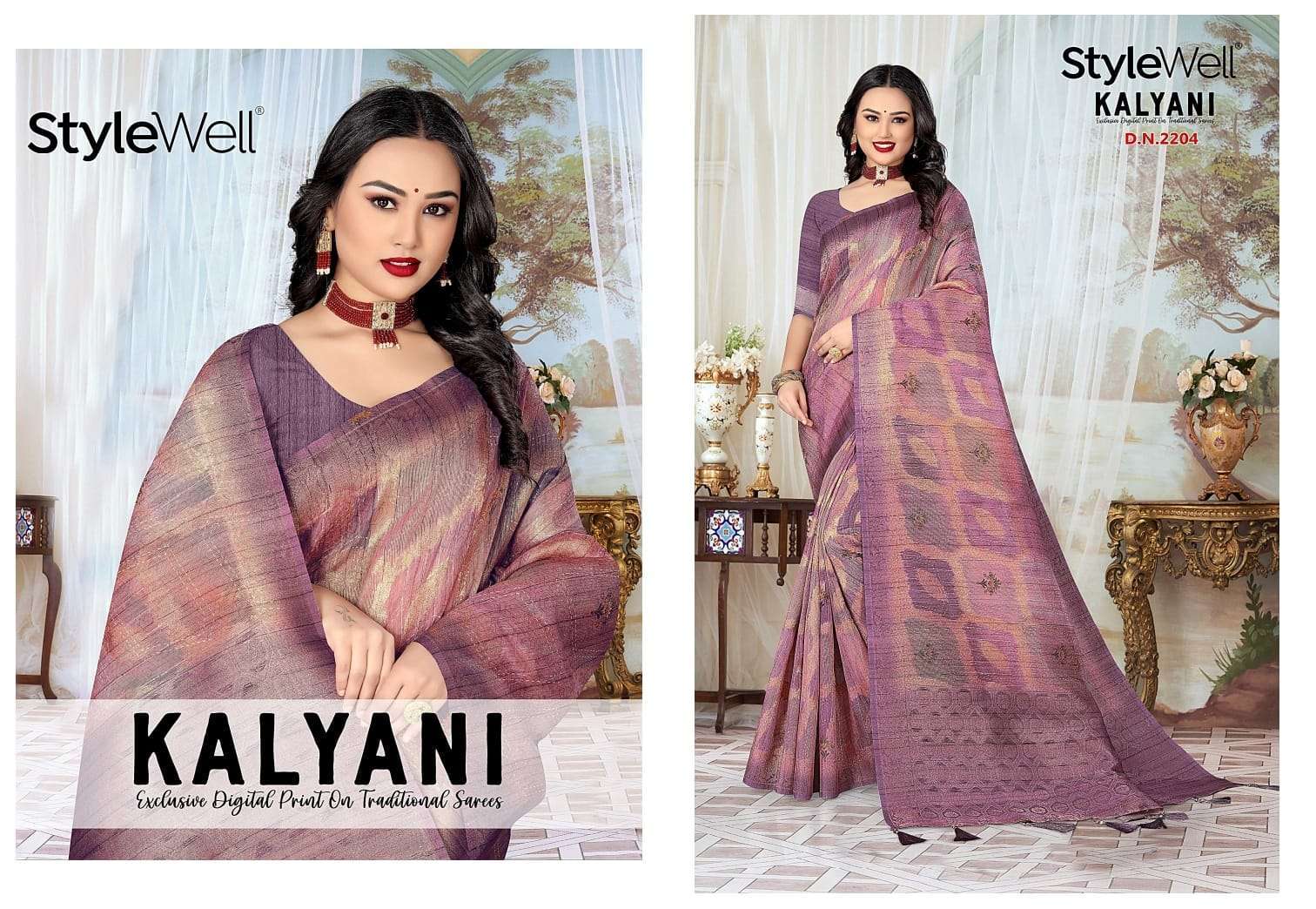 stylewell kalyani vol 1 digital print saree