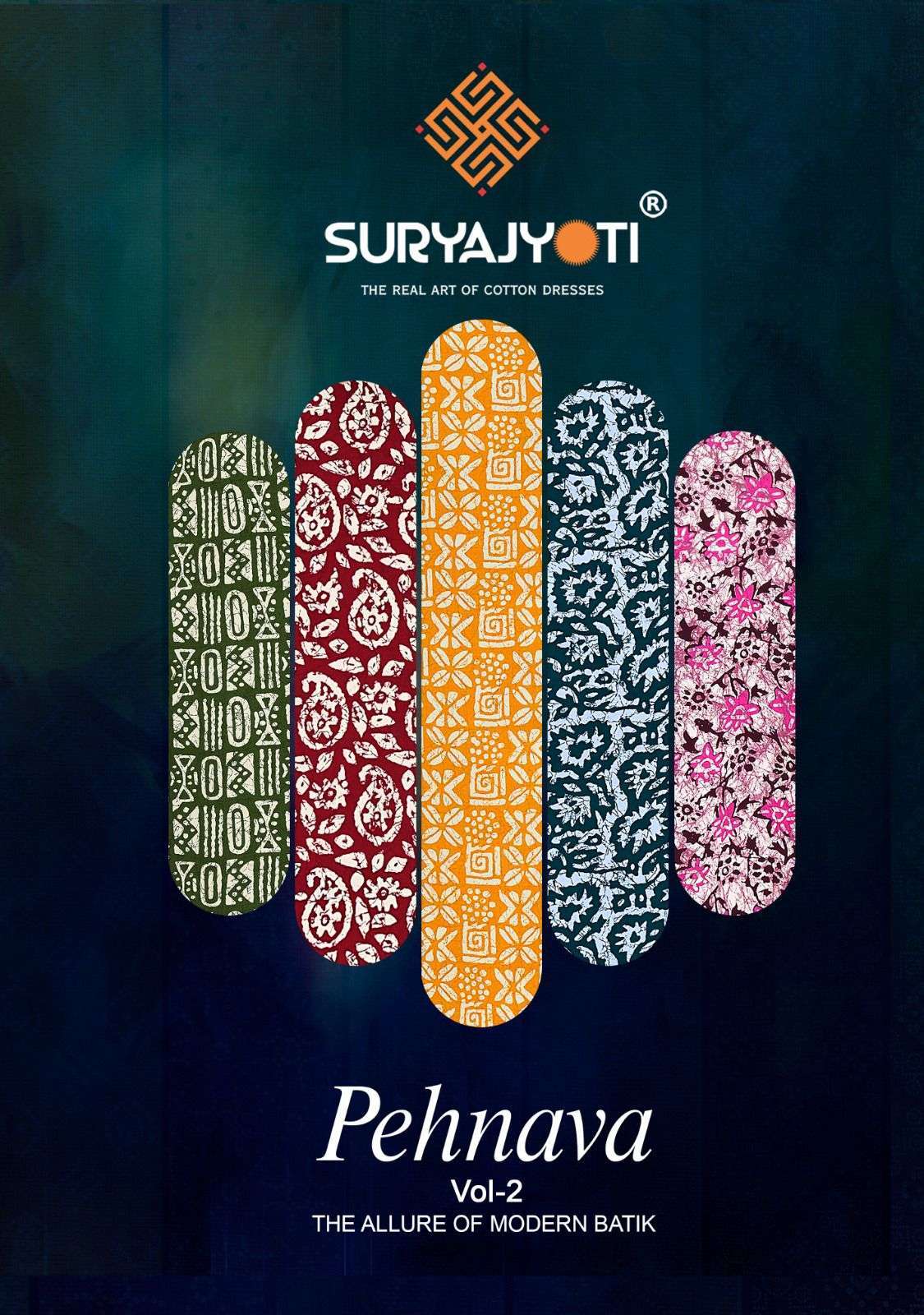 suryajyoti pehnava vol 2 series 2001-2010 cambric cotton suit 