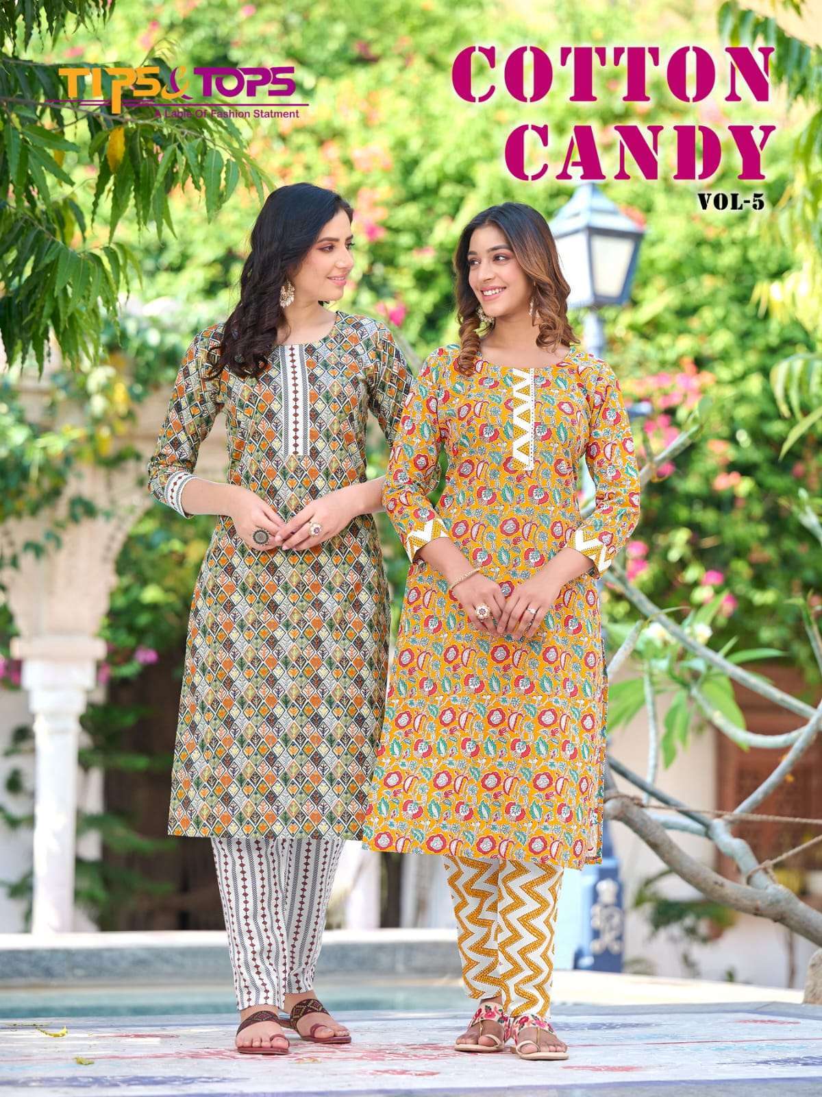 tips & tops cotton candy vol 5 series 501-506 Cotton kurti with pant 