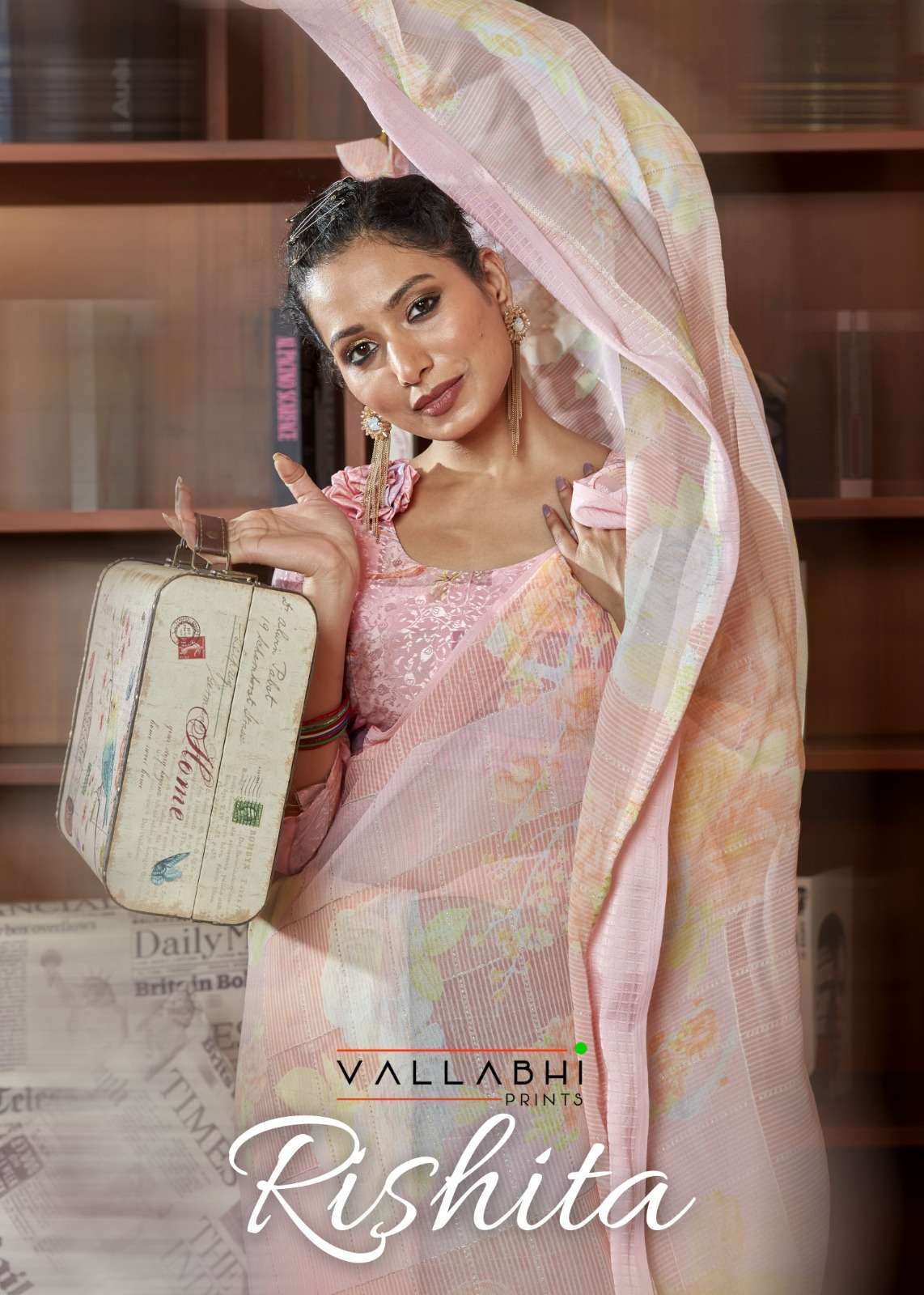 vallabhi prints rishita series 37177-37184 Georgette jacquard saree