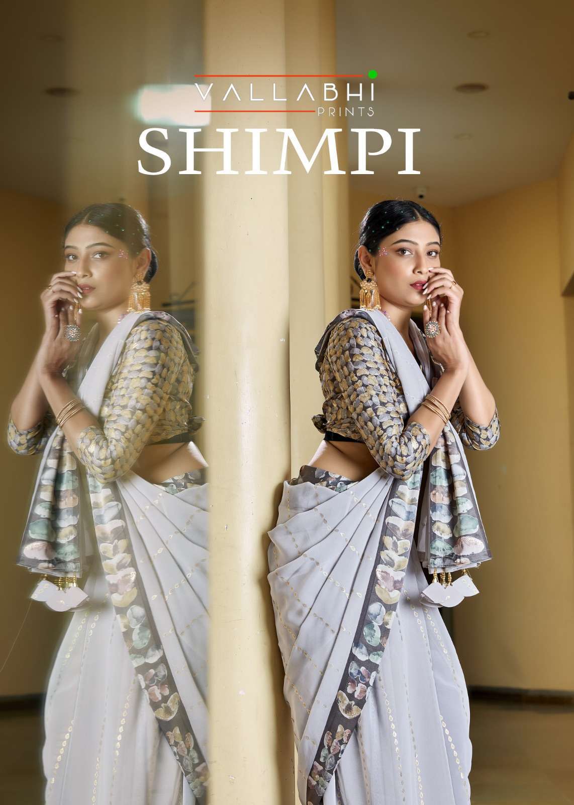 vallabhi shimpi series 36781-36788 Georgette sartin border saree